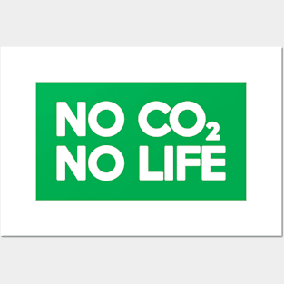 NO CO2 NO LIFE Posters and Art